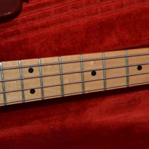 vintage 1970's fender precision bass guitar, has been modded. image 4