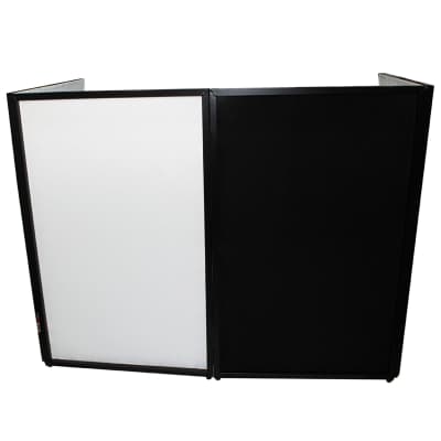 ProX XF-4X3048B Black Aluminum 4 Panel DJ Booth LED Facade & Bag image 4
