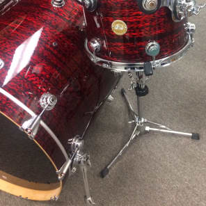 DW 20x24, 10x13, 16x16 Collector's Series drum set  2007 Red Onyx image 7