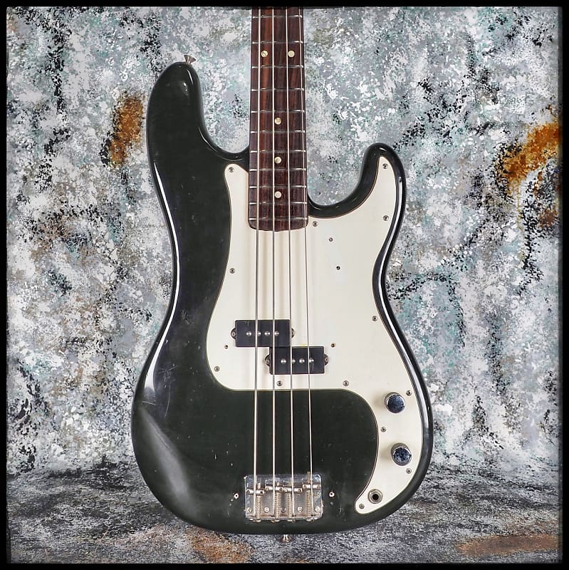 1971 Fender Precision Bass with OHSC - Black | Reverb