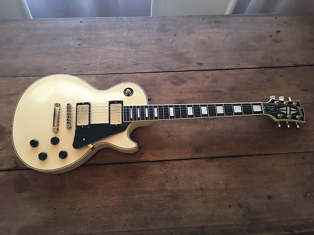 Burny les paul custom clearance white