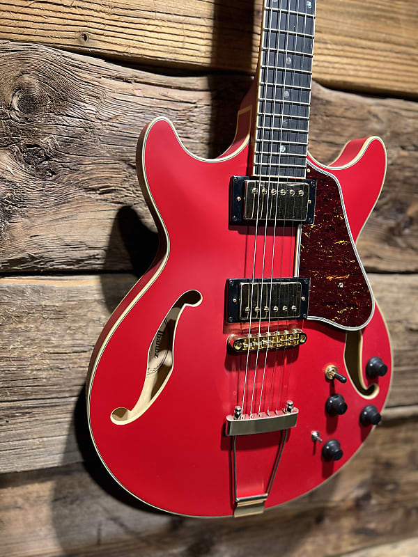 Ibanez Artcore Expressionist AMH90 Electric Guitar, Cherry Red