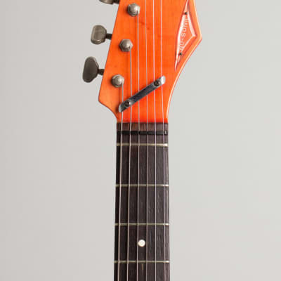 Burns  Ampeg Nu-Sonic Solid Body Electric Guitar (1964), ser. #8285, hard shell case. image 5