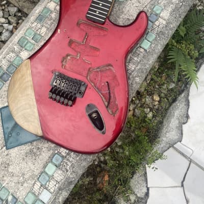Kramer USA Pacer Deluxe Floyd Rose D series 1985 - Candy Red image 2