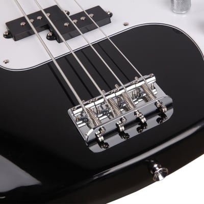 Glarry Black GP Electric Bass Guitar + 20W Amplifier image 6