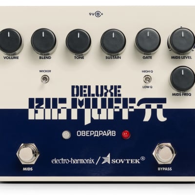 New Electro-Harmonix EHX Deluxe Sovtek Big Muff Pi Fuzz Guitar Pedal image 1