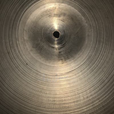 Zildjian Vintage 20” ride ‘60s-‘70s w/ 2 rivets (Unmarked) signed by Marc Bonne (Small Keyhole) image 3