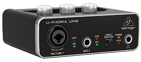Behringer U-Phoria UM2 USB Audio Interface image 1