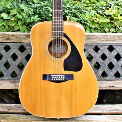 1980s Yamaha FG-420-12, 12 String Acoustic Guitar, Natural image 7
