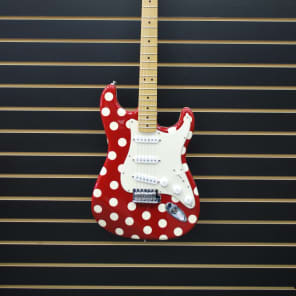 RARE 1996 Buddy Guy Signature Fender Stratocaster Red/White Polkadot image 3
