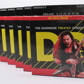 DR DBG-950 Dimebag Darell Signature Nickel-Plated Electric Guitar Strings - Light/Heavy (9-50)