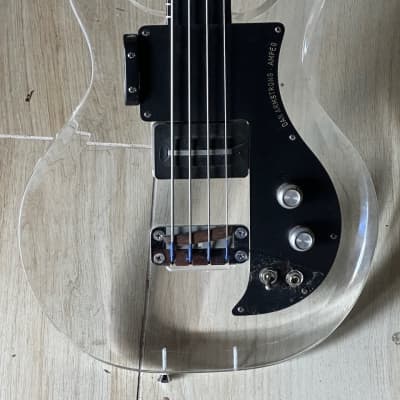 Dan Armstrong Lucite Fretless Bass 1970 - killer Clear Lucite w/a perfect playing Ebony neck ! for sale