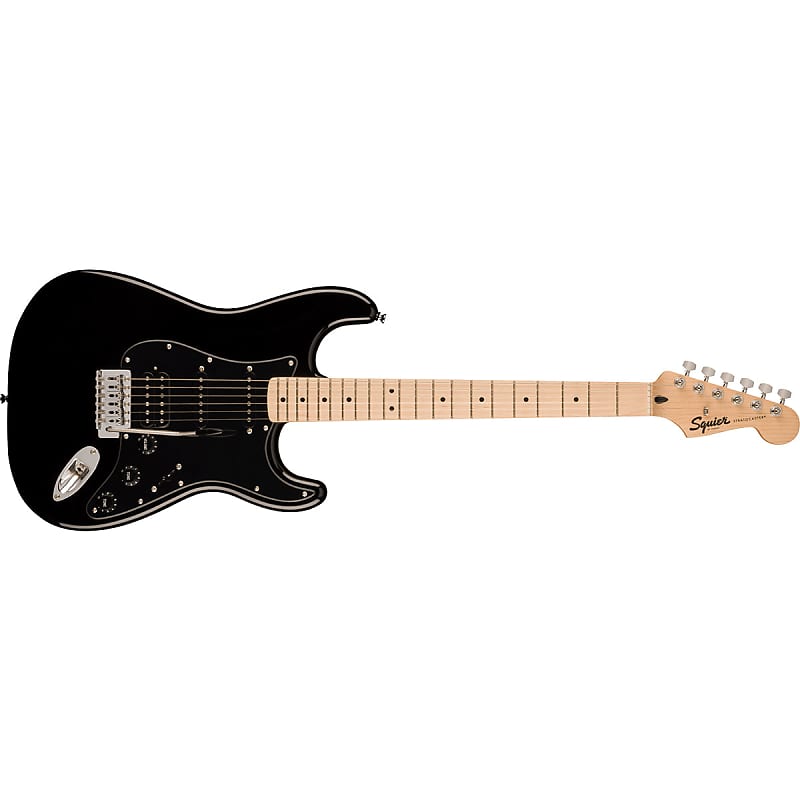 Squier Sonic Stratocaster HSS ブラック Squier Squier Sonic Stratocaster HSS - black Str shape