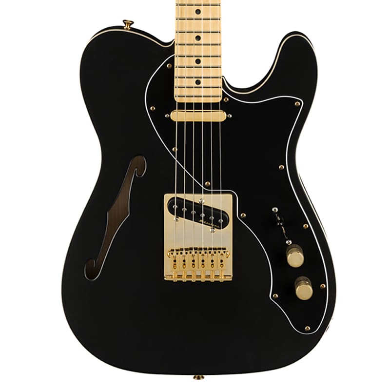 Fender Limited Edition Telecaster Thinline Deluxe Satin Black image 2