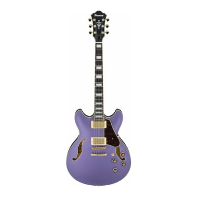 Ibanez AS Artcore 6-String Hollow Body Electric Guitar (Metallic Purple Flat, Right-Handed) image 1