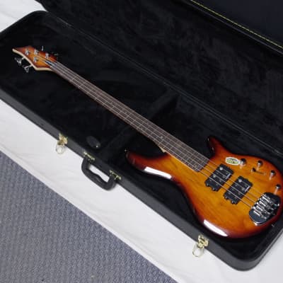 TRABEN Chaos Limited 4-string BASS guitar w/ Hard CASE - Spalt Burst - Active Preamp for sale