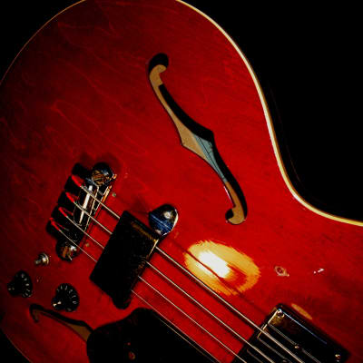 Epiphone EB 232 C Rivoli 1966 Cherry Red. Iconic Bass. Rare. image 16