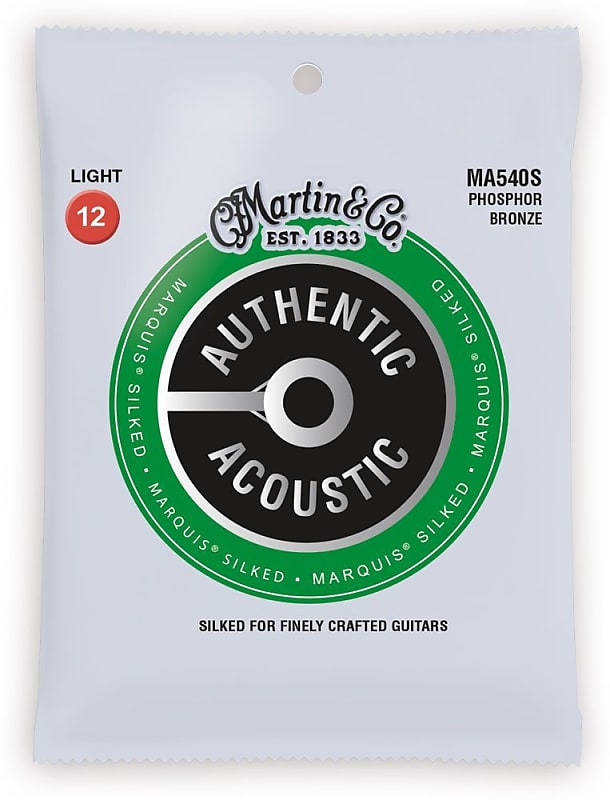 Martin MA540S Authentic Acoustic Marquis Silked Light Strings 12-54 image 1