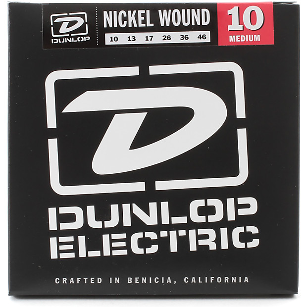 Dunlop DEN1046 Nickel-Plated Steel Electric Guitar Strings - Medium (10-46) image 1