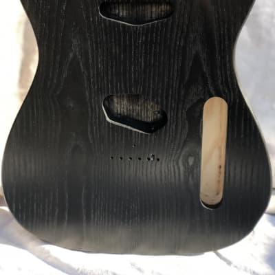 Slow Train Guitars Chambered Telecaster®-style body 2023 - Coalmont Black image 1