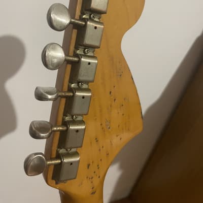 Fender Left handed mustang Early 90s - Aged white image 9