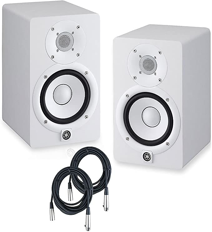 Yamaha HS5 Powered Studio Monitors with Cables and Isolation Pads Kit