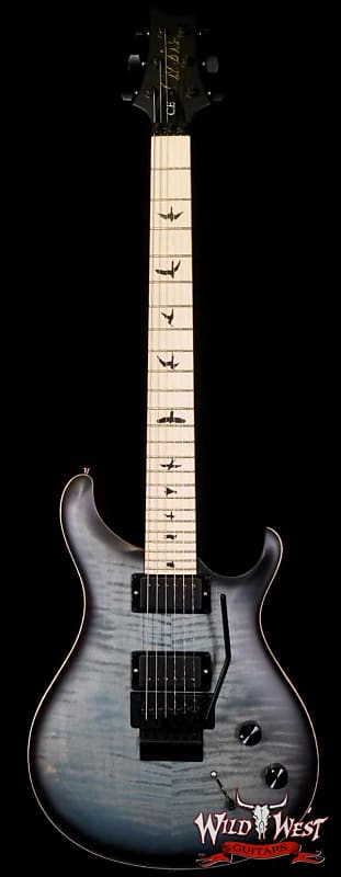 Paul Reed Smith PRS Bolt-On Series Dustie Waring Signature CE 24 Floyd FR Maple Board Satin Faded Whale Blue Smokeburst image 1