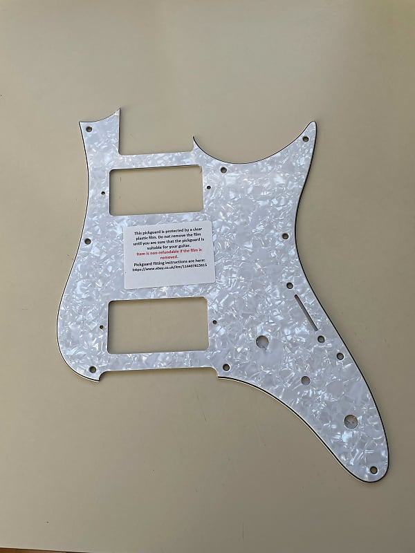 Ibanez AZES Pickguard HH 2023 White Pearloid Reverb