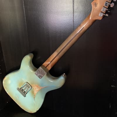 Fender Custom Blue Relic by East Gloves Customs Stratocaster 2006 Blue relic image 4
