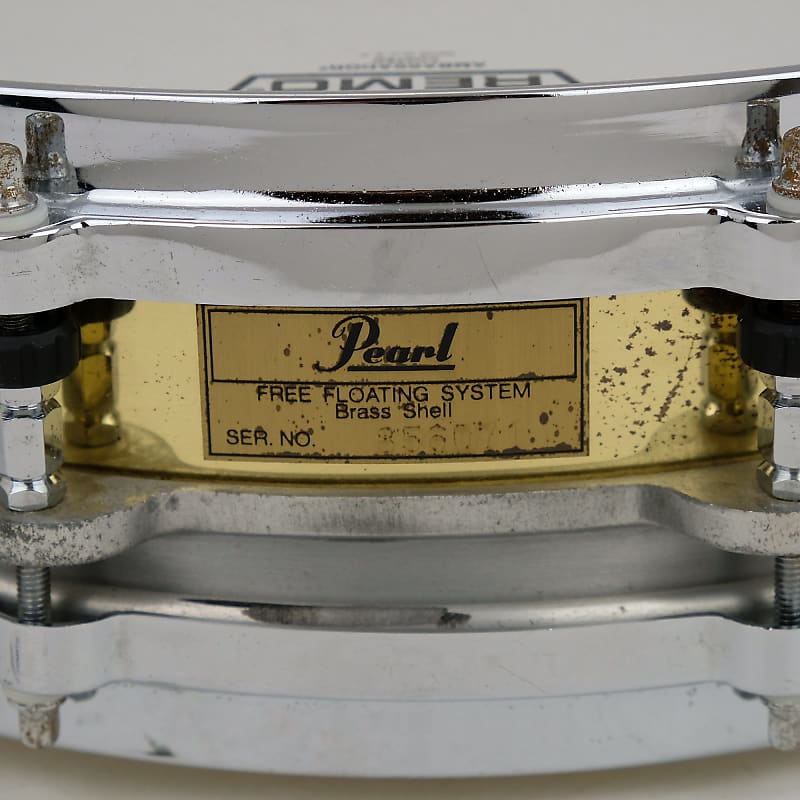 Pearl B-914P Free-Floating Brass 14x3.5" Piccolo Snare Drum (1st Gen) 1984 - 1991 image 6