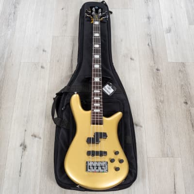 Spector Euro 4 Classic Bass, Rosewood Fretboard, Solid Metallic Gold Gloss image 11