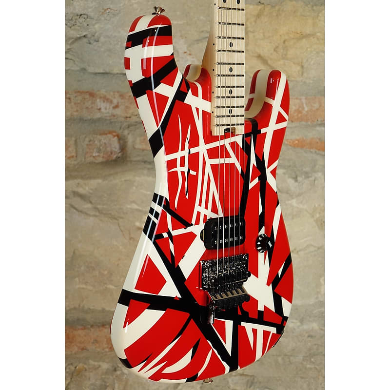 EVH Striped Series - Red with Black Stripes | Reverb