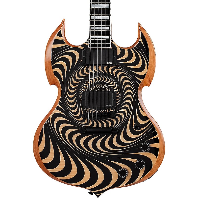 Wylde Audio Barbarian Rawtop Psychic Bullseye Electric Guitar Reverb