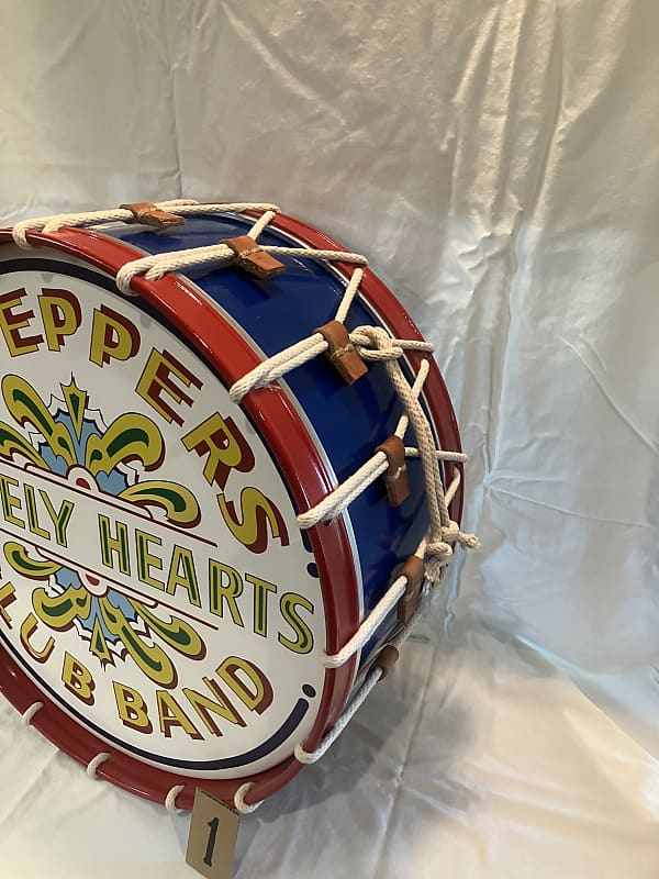 Beatles Cross-Stitch Hoops #1 Sergeant Peppers Drum