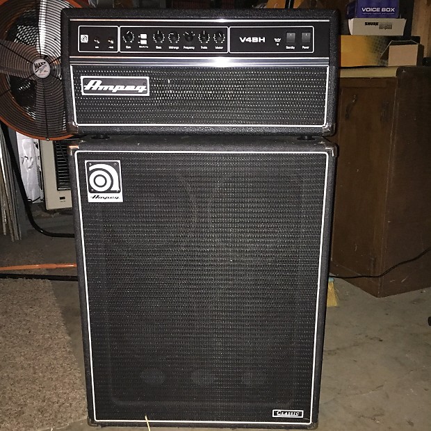 Ampeg V4BH and 410hlf Cab 2006 Black | Reverb