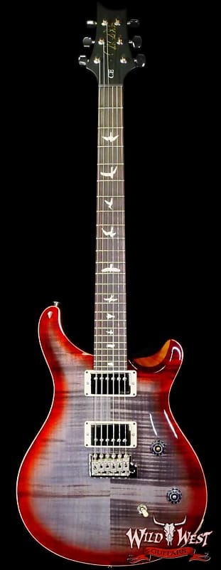 Paul Reed Smith PRS Wild West Guitars Special Run CE 24 Painted Black Neck 57/08 Covered Pickups Faded Grey Black Cherry Burst 7.85 LBS image 1