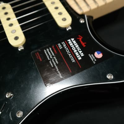 Fender American Performer Stratocaster HSS - Maple Fingerboard - Black 597 image 3