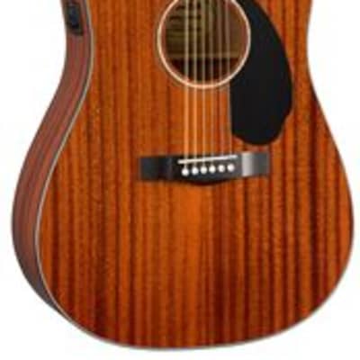 Fender CD-60SCE All-Mahogany Dreadnought Acoustic Electric image 8
