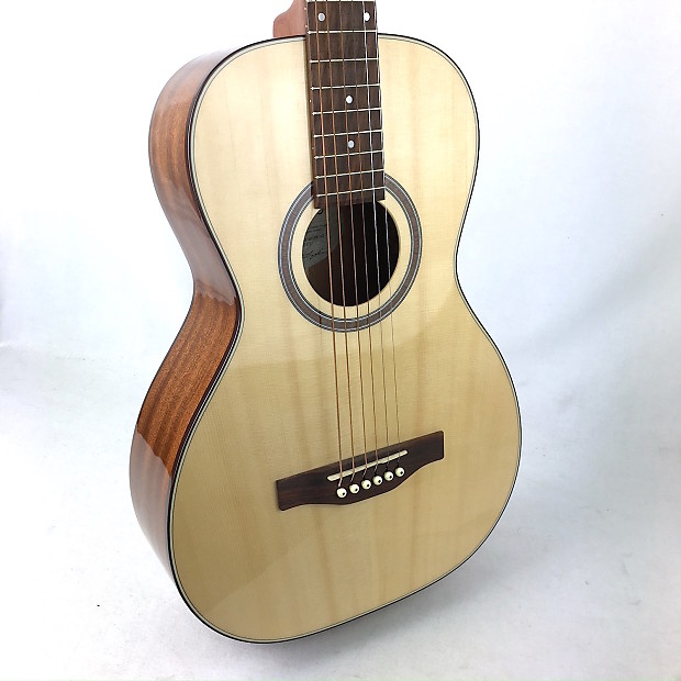 Simon & patrick woodland pro parlor acoustic guitar on sale