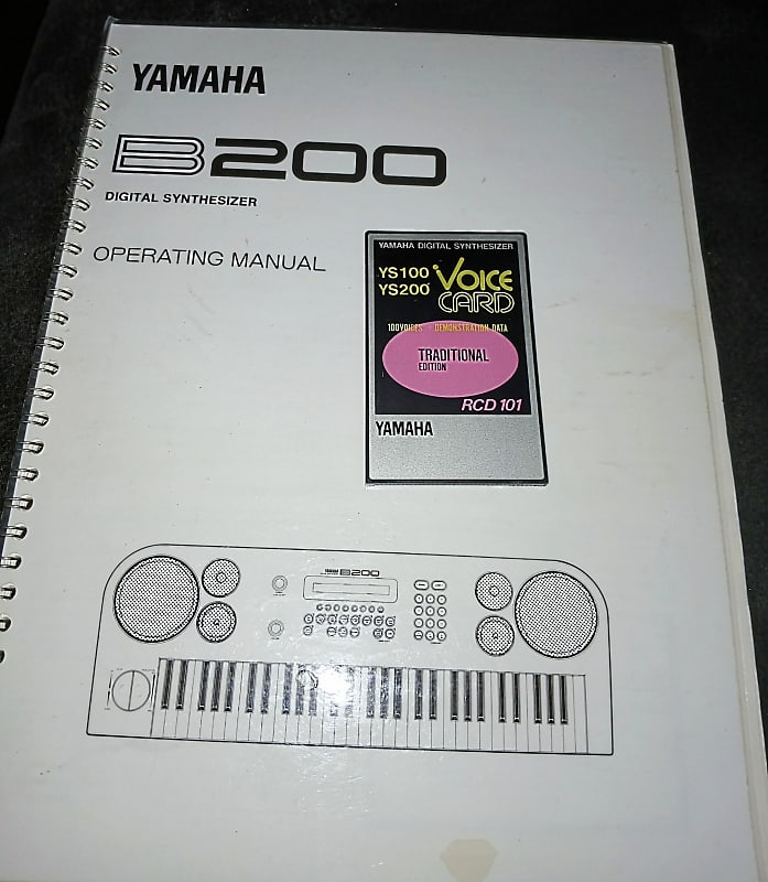 Vintage Yamaha B200 EOS Keyboard FM Synth MIDI with Case Card Manual  Sequencer | Reverb