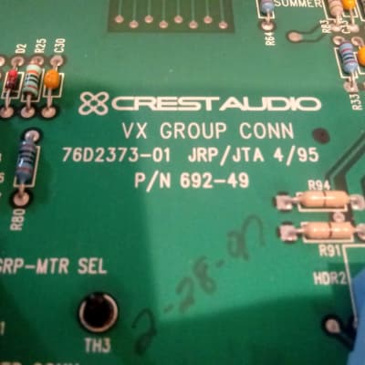 Crest Audio Century Vx Mixer Group/Matrix VCA Master Module image 14