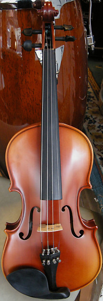 Rothenberg Stradivari Replica 1732 Natural Satin Finish 4 4 Size Student Model Violin w Case and Bow