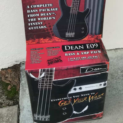 Dean Playmate Black Electric Bass 4 String and 10 Watt Amplifier Package w/ Gig Bag and MORE Local Pickup Only for sale