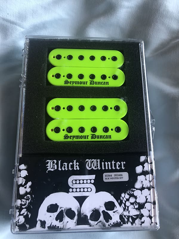 Seymour Duncan Black Winter Set Neon Green Bought New and
