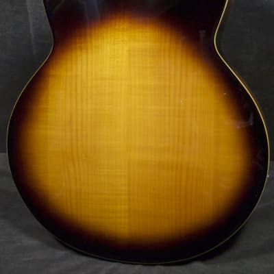 Peerless Monarch 40th Sunburst Archtop Guitar #4024 w original Peerless hard case image 5