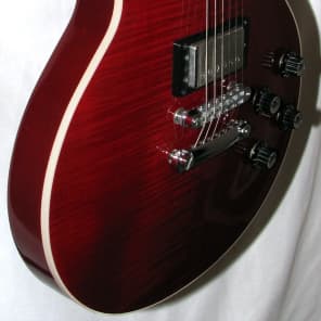 1998 Guild Bluesbird, Crimson Transparent, Flame Top! image 5