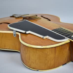 Vega  C-56 Original Vintage Blond Archtop Hollowbody Acoustic Guitar 1940s Blond image 4
