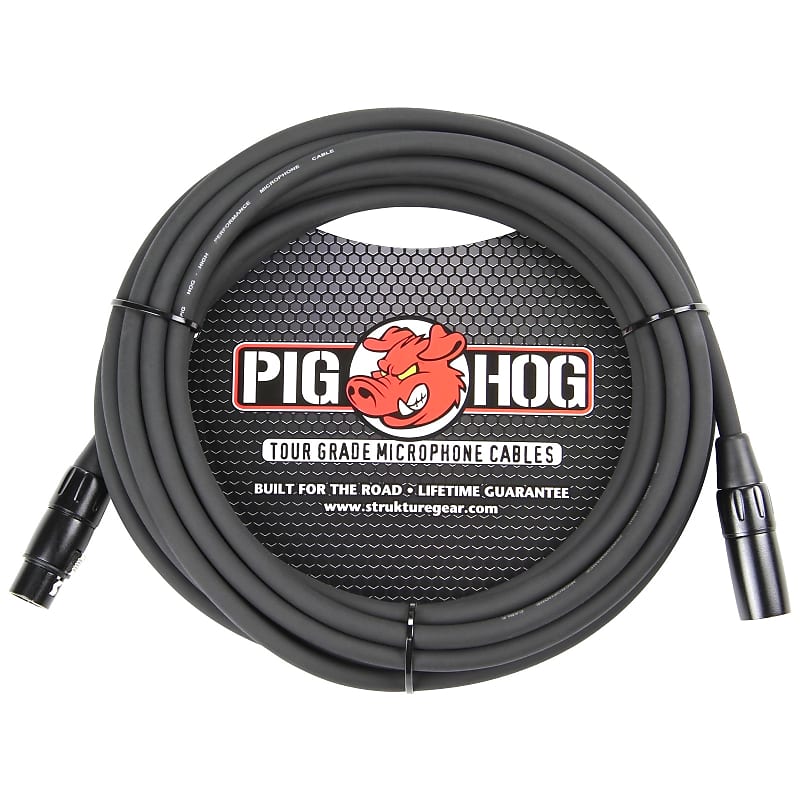 Pig Hog 30 Foot XLR Microphone Cable image 1