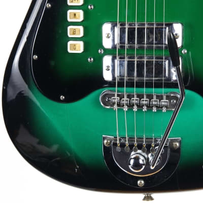 1960s Galanti Kapa Made in Italy Green Burst Gemelli Polverini Vintage Electric Guitar | Green Burst! Hopf Crucianelli image 16