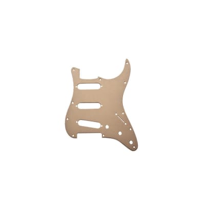 Fender 11-Hole Modern 1-Ply Anodized Stratocaster S/S/S Pickguard, Gold image 4